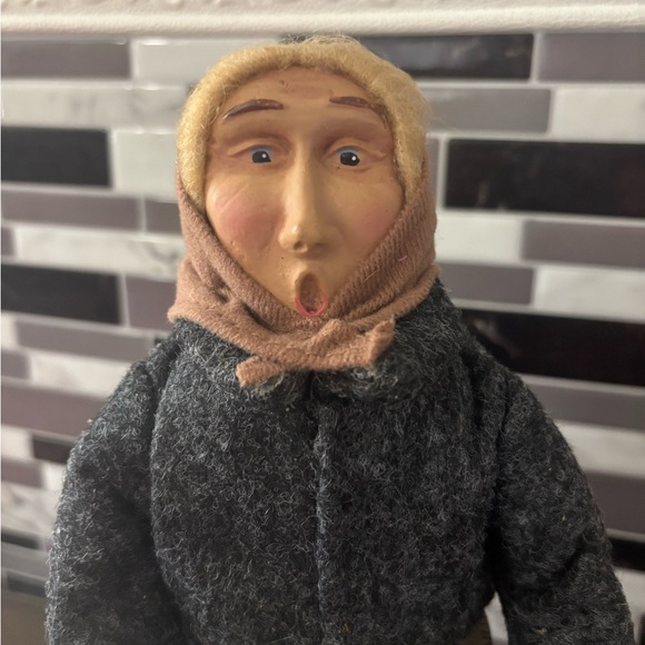 Byers Choice Carolers Five Men Women Boy Colonial Style 9-13 Inches No Marks - Picture 13 of 16